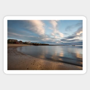 Calm October morning at Cullercoats Bay Sticker